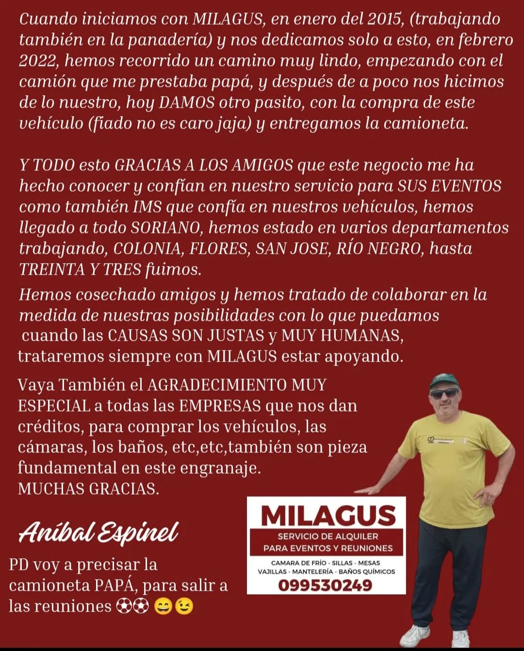 Eventos 2024 Uruguay - MILAGUS producción eventos recientes calidad profesional